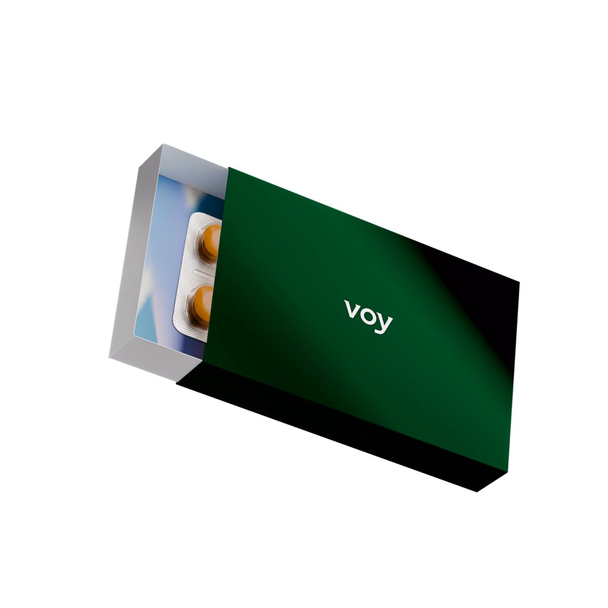 Voy green product packaging